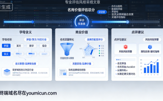 域名投资价值解析：逐一评估（含字符含义 / 商业价值 / 点评与建议）