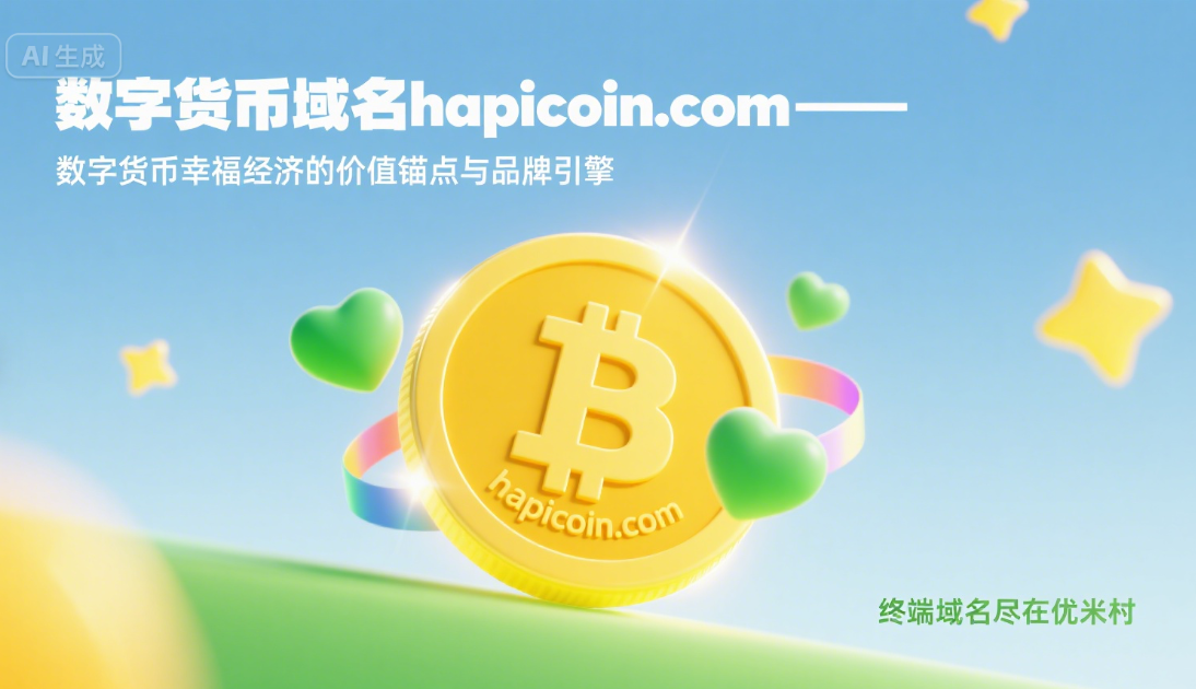 数字货币域名hapicoin.com——数字货币幸福经济的价值锚点与品牌引擎-第1张图片-优米村(YOUMICUN.COM)