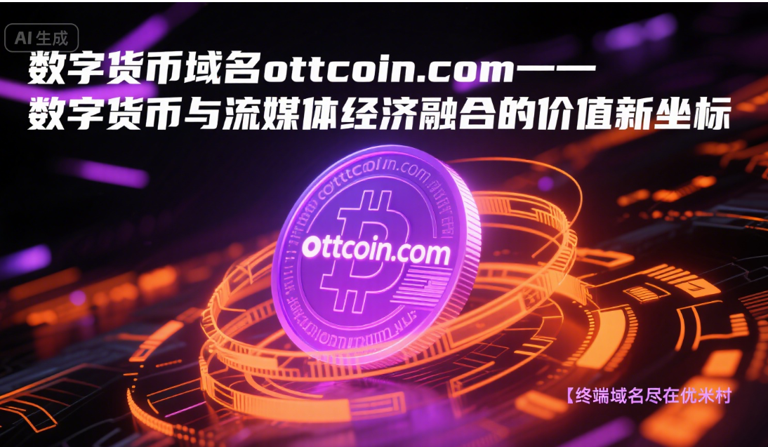 数字货币域名ottcoin.com——数字货币与流媒体经济融合的价值新坐标-第1张图片-优米村(YOUMICUN.COM)