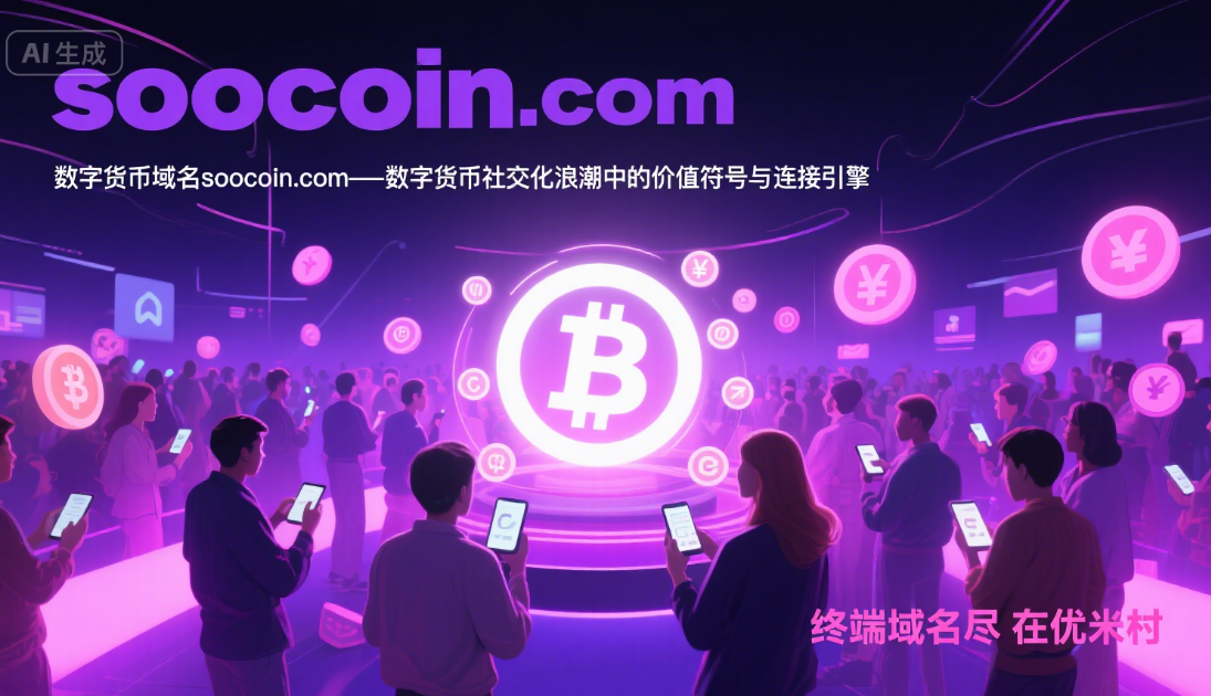 数字货币域名soocoin.com—— 数字货币社交化浪潮中的价值符号与连接引擎-第1张图片-优米村(YOUMICUN.COM)