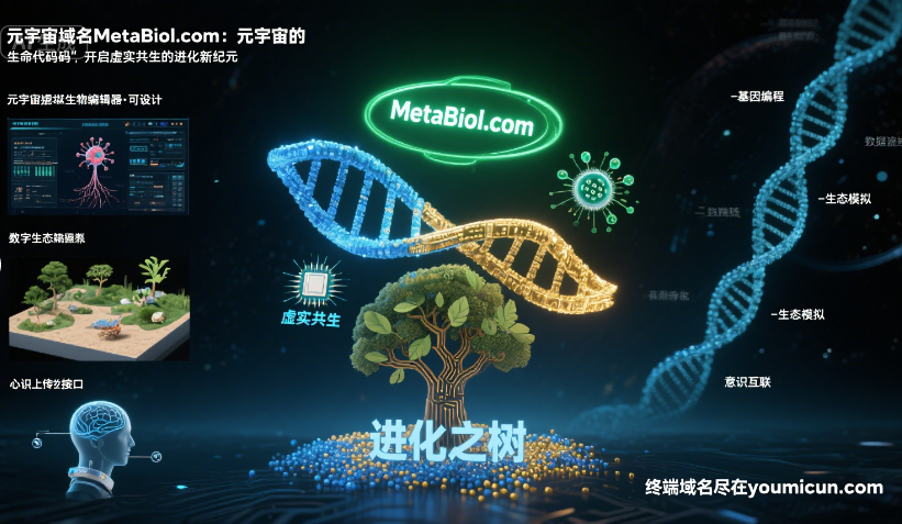 元宇宙域名MetaBiol.com：元宇宙的“生命代码”，开启虚实共生的进化新纪元-第1张图片-优米村(YOUMICUN.COM)