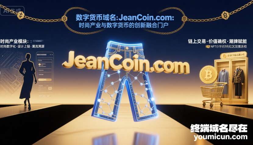 数字货币域名：JeanCoin.com：时尚产业与数字货币的创新融合门户-第1张图片-优米村(YOUMICUN.COM)