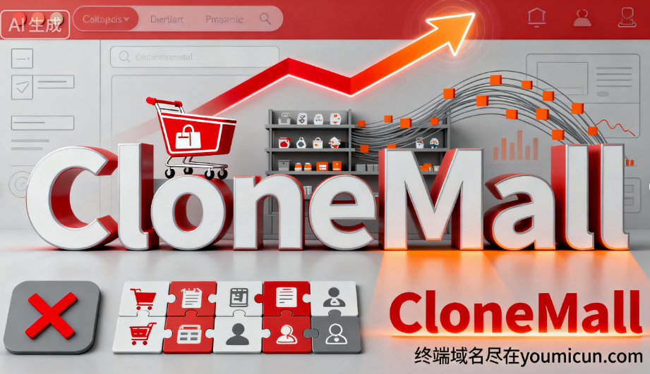 创意域名CloneMall.com：复制成功，开启电商新篇章-第1张图片-优米村(YOUMICUN.COM)