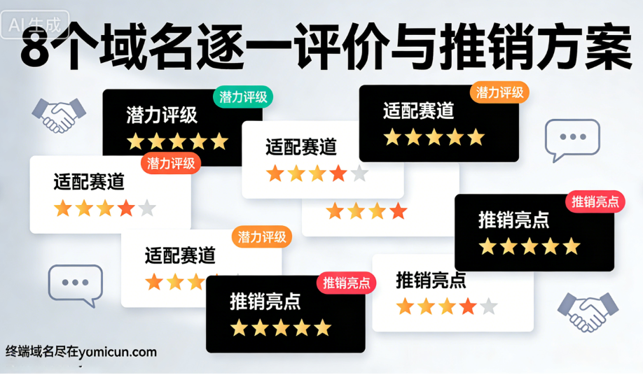 8 个三拼域名新年特价特卖-第1张图片-优米村(YOUMICUN.COM)